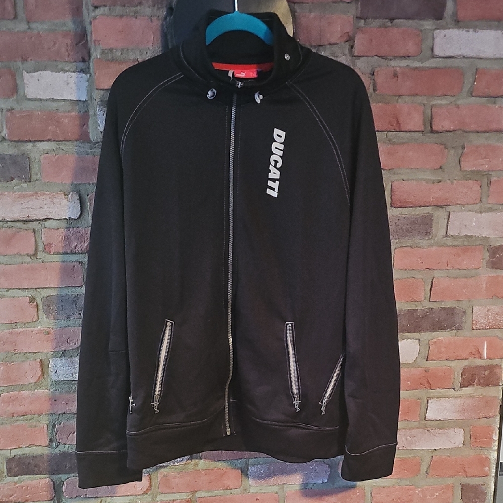 Puma Men's Black Zip-Up Sweater